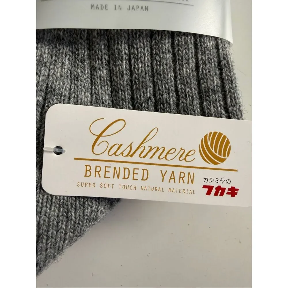 Anonymous ISM Socks Crew Made in Japan Cashmere Blend One Size Fits Most